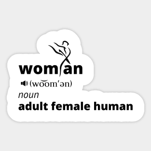 Woman Noun Adult Female Human Sticker